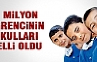 3 MİLYON ÖĞRENCİNİN OKULLARI BELLİ OLDU
