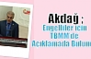 Ak Parti Mardin Milletvekili Abdurrahim Akdağ Engelliler...