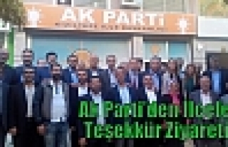 Ak Parti’den İlçelere Teşekkür Ziyareti