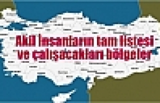 Akil İnsanların tam listesi ve çalışacakları...