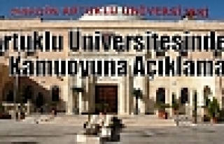 Artuklu Üniversitesinden Kamuoyuna Açıklama