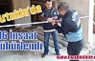 Artuklu’da 16 İnşaat Mühürlendi