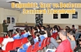 Bağımlılık, Spor ve Beslenme Semineri Düzenlendi