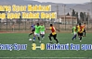 Barış Spor Hakkari Zap spor'u 3-0 ile geçti.