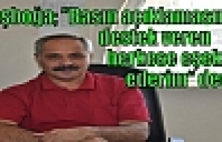 Başboğa; Basın açıklamasına destek veren herkese...