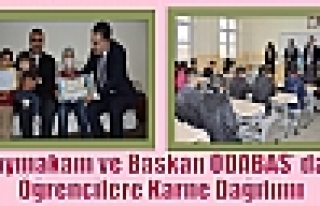 Başkan ODABAŞ’ dan Öğrencilere Karne Dağıtımı