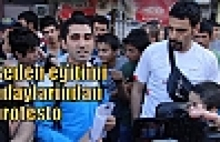Beden eğitimi adaylarından protesto