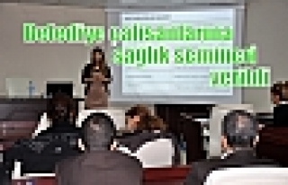 Belediye çalışanlarına sağlık semineri verildi