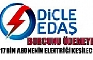 BORCUNU ÖDEMEYEN 217 BİN ABONENİN ELEKTRİĞİ...