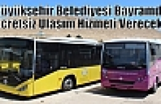 Büyükşehir Belediyesi Bayramda Ücretsiz Ulaşım...