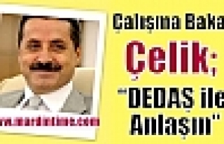 Çalışma Bakanı Çelik“ DEDAŞ ile anlaşın“