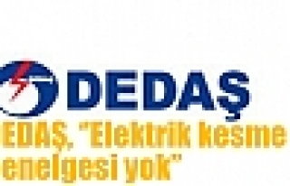 DEDAŞ, ‘’Elektrik kesme genelgesi yok’’