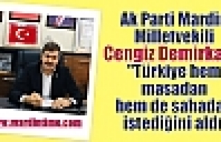 Demirkaya,“Türkiye hem masadan hem de sahadan istediğini...