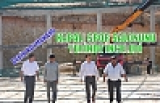 DERİK KAYMAKAMI KAPALI SPOR SALONUNU YERİNDE İNCELEDİ...