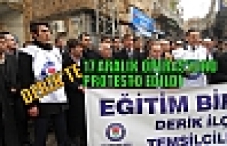 DERİK'TE 17 ARALIK OPERASYONU PROTESTO EDİLDİ 
