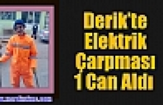 Derik’te Elektrik Çarpması 1 Can Aldı  