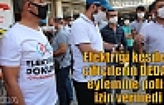 Elektriği kesilen çiftçilerin DEDAŞ eylemine polis...