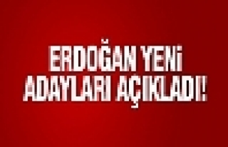 Erdoğan, AKP adaylarını açıkladı!