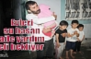 Evleri su basan aile yardım eli bekliyor  