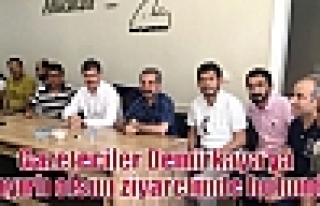 Gazeteciler Demirkaya’ya Hayırlı olsun ziyaretinde...