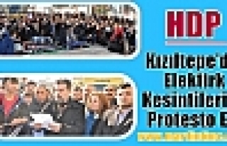 HDP :Kızıltepe’de Elektirk Kesintilerini Protesto...