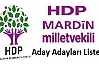 HDP Mardin Aday Adayları belli 