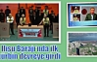 Ilısu Barajı’nda ilk türbin devreye girdi 