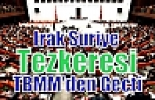 Irak Suriye Tezkeresi TBMM'den Geçti