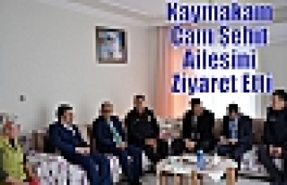 Kaymakam Çam Şehit Ailesini Ziyaret Etti