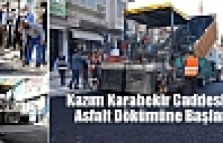 Kazım Karabekir Caddesinde Asfalt Dökümüne Başlandı