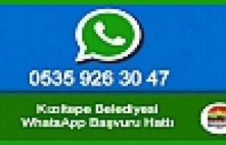  Kızıltepe Belediyesi Whatsapp Hattı Devrede