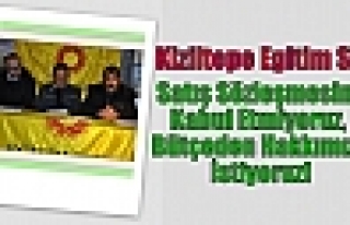 Kiziltepe Egitim Sen;Satış Sözleşmesini Kabul...