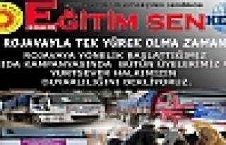 KIZILTEPE KESK TEN ROJAVAYA GIDA YARDIMI KAMPANYASI