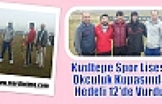 Kızıltepe Spor Lisesi Okçuluk Kupasında Hedefi...