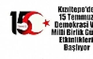 Kızıltepe'de 15 Temmuz Demokrasi Ve Milli Birlik...