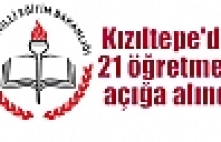 Kızıltepe'de 21 öğretmen açığa alındı