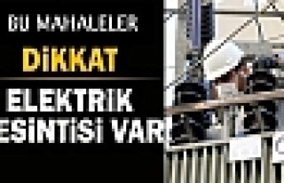 Kızıltepe’de 2 Mahallede 2 Gün elektrik kesintisi...