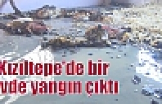 Kızıltepe’de bir evde yangın çıktı