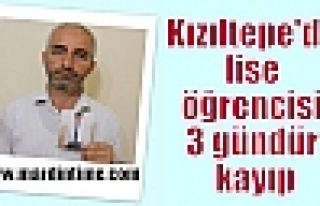 Kızıltepe'de lise öğrencisi 3 gündür kayıp