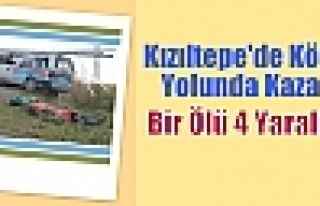 Köy Yolunda Kaza: Bir Ölü 4 Yaralı