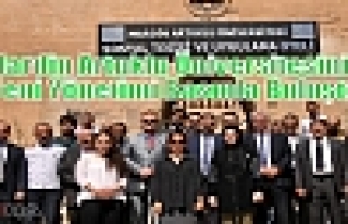 Mardin Artuklu Üniversitesinin yeni yönetimi basınla...