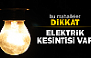 Mardin’ De Elektrik Kesintisi