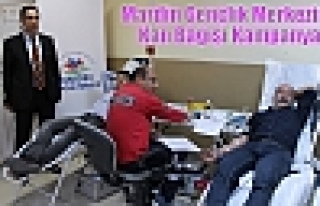 Mardin Gençlik Merkezinde Kan Bağışı Kampanyası