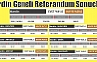 Mardin Geneli Referandum Sonuçları