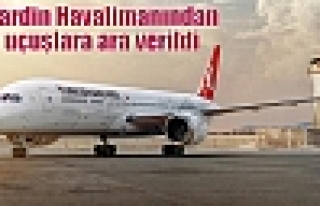 Mardin Havalimanından uçuşlara ara verildi
