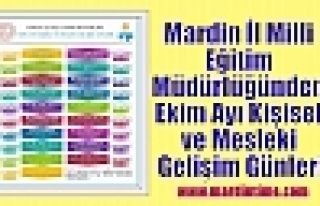 Mardin İl Milli Eğitim Müdürlüğü Ekim Ayı...