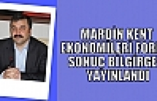 MARDİN KENT EKONOMİLERİ FORMU SONUÇ BİLGİRGESİ