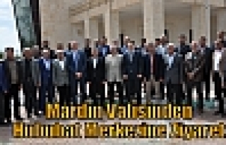 Mardin Valisinden Hububat Merkezine Ziyaret.