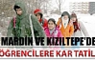 MARDİN VE KIZILTEPE'DE ' DE OKULLAR TATİL EDİLDİ