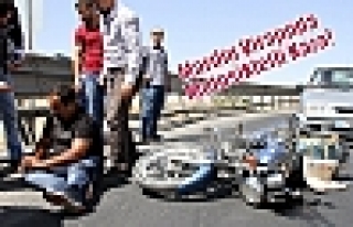 Mardin Virajında Motosikletli Kaza!
